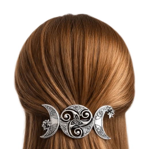 Barrette Triple Lune Celtique
