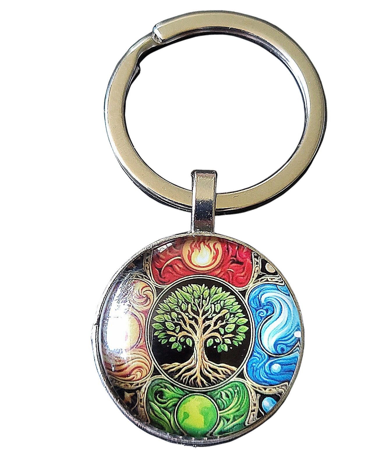 Porte-clefs Arbre de Vie 4 Eléments