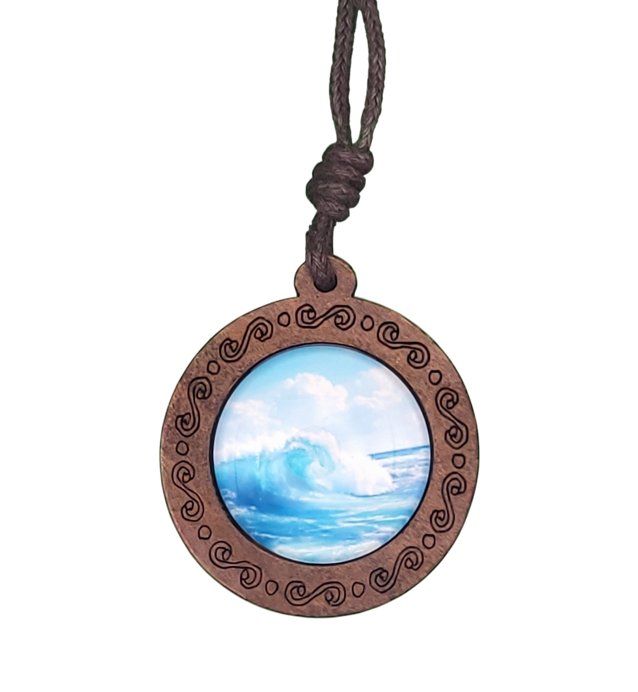 Collier Pendentif Vague Océanique